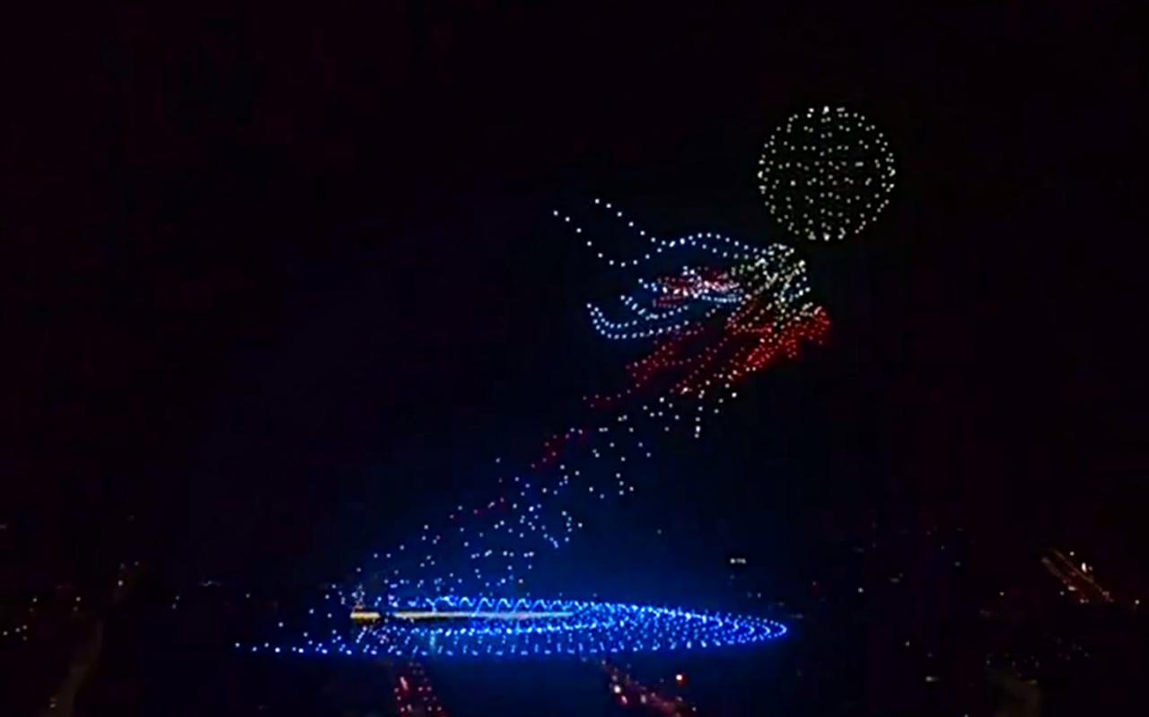 China new year drone show 2051